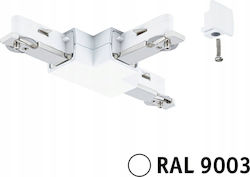 Urail T-Verbindungsstück Schienensystem 230V Weiß RAL9003 Kunststoff Paulmann