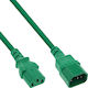 InLine IEC C13 / IEC C14 - IEC C13 / IEC C14 Кабел 0.5м Зелен