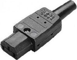 Bachmann IEC C13 - IEC C13 Cable Μαύρο