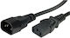 Roline IEC C14 / IEC C13 - IEC 320 / IEC C14 / IEC C13 Cable 1.8m Πράσινο