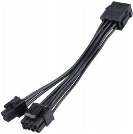 Akasa - Cable 0.15m Μαύρο (AK-CBPW22-15)