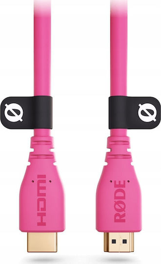 Rode Cablu HDMI de sex masculin - HDMI de sex masculin 3m Roz