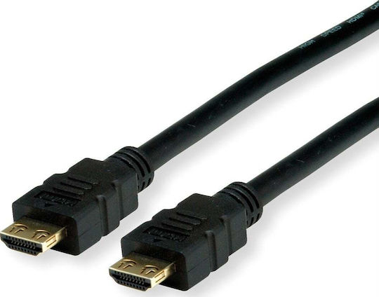 Value Cable HDMI male - HDMI male 10m Μαύρο