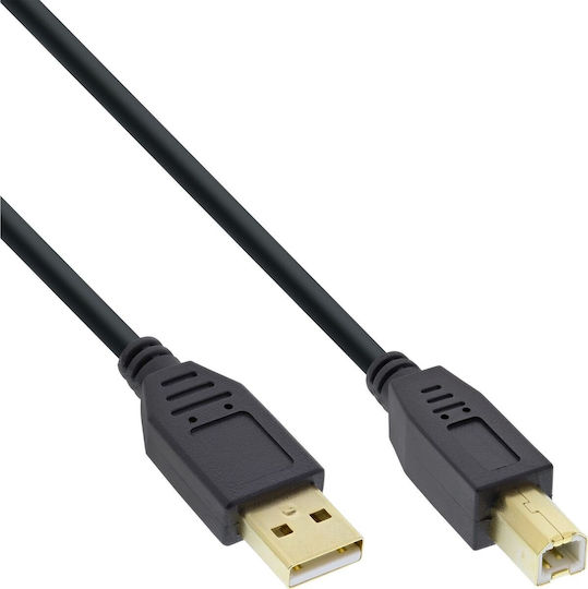 InLine USB 2.0 Cable USB-A male - USB-B male Μαύρο 2m