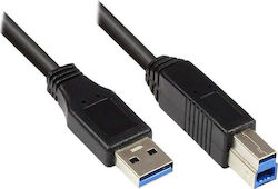 Cablu USB Alcasa Alcasa 2710-s002 USB 3.2 Gen 1 3.1 Gen 1 0.2 m USB A USB B Negru