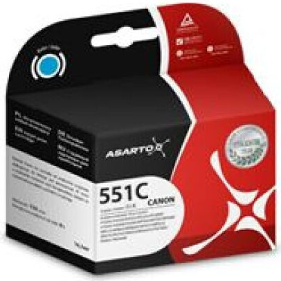 Asarto Συμβατό Μελάνι Εκτυπωτή InkJet Canon CLI551 Μπλε 1τμχ