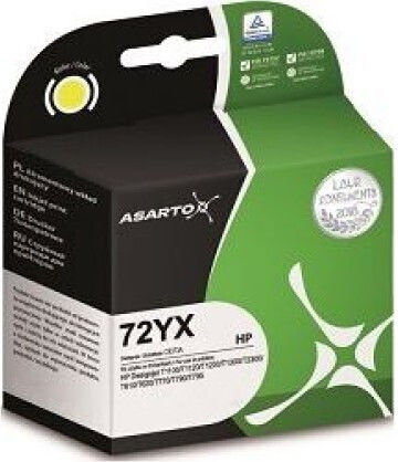 Asarto Συμβατό Μελάνι Εκτυπωτή InkJet HP T610 130ml Κίτρινο 1τμχ