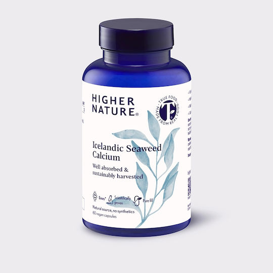Higher Nature Icelandic Seaweed Calcium 60 вегетариански капсули