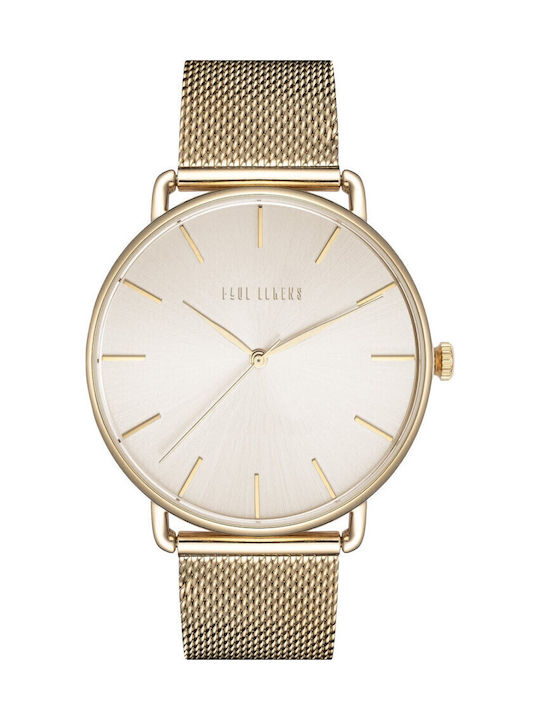 Paul Lorens Women's Watch 42mm Battery with Gold Stainless Steel Bracelet