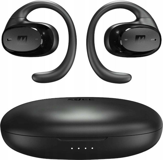 Mee Audio AirHooks Pro Open Ear Bluetooth Handsfree Earphones with Sweat Resistance and Charging Case Black