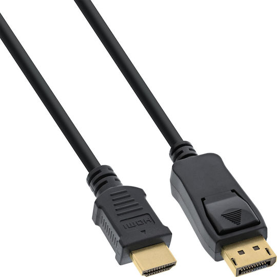 Inline Displayport To Hdmi Converter Cable Adapter Black 7.5m