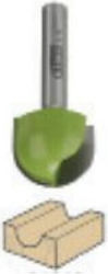 Luna Curved Semi-circular Wood Router Bit 4.5 X...