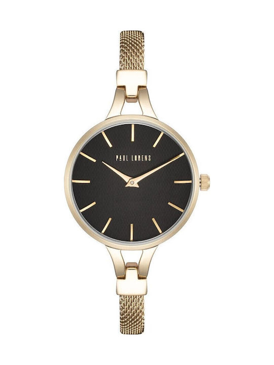 Paul Lorens Women's Watch 32mm Battery with Gold Stainless Steel Bracelet