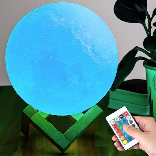 Bakaji Dekorative Tischlampen LED RGB Mondlicht