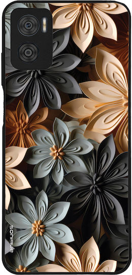 Калъф Sonique 3D Flower Series за Motorola Moto E22 4G Сив