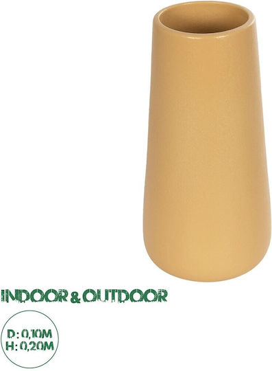 GloboStar Artificial Garden Legian Planter Ceramic Orange 10x10x20cm.
