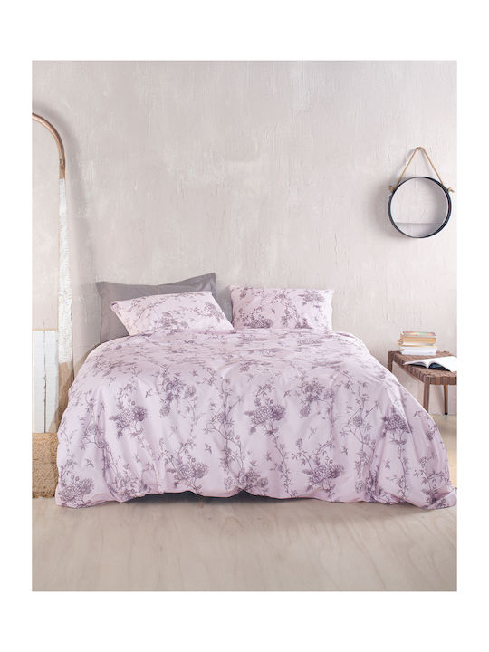 Rythmos Duvet Cover Set Single with Pillowcase 160x250 Aurora Purple