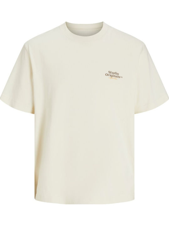 Jack & Jones Παιδικό T-shirt Εκρού, Μπεζ