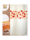 San Lorentzo Pebbles Κουρτίνα Μπάνιου Υφασμάτινη 180x180cm Πορτοκαλί