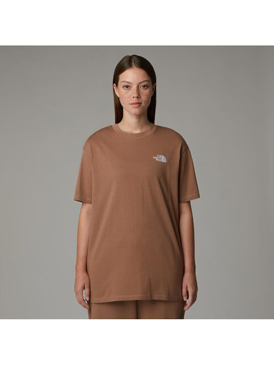 The North Face Γυναικείο Oversized T-shirt Καφέ