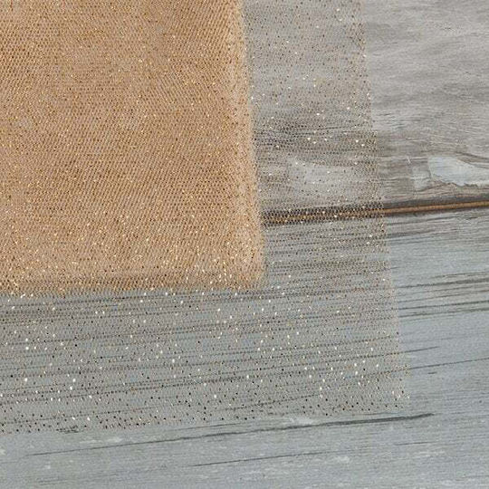 Gold Glitter Tulle Napkin Double-Sided Set/50 Pcs 37x37cm Gold
