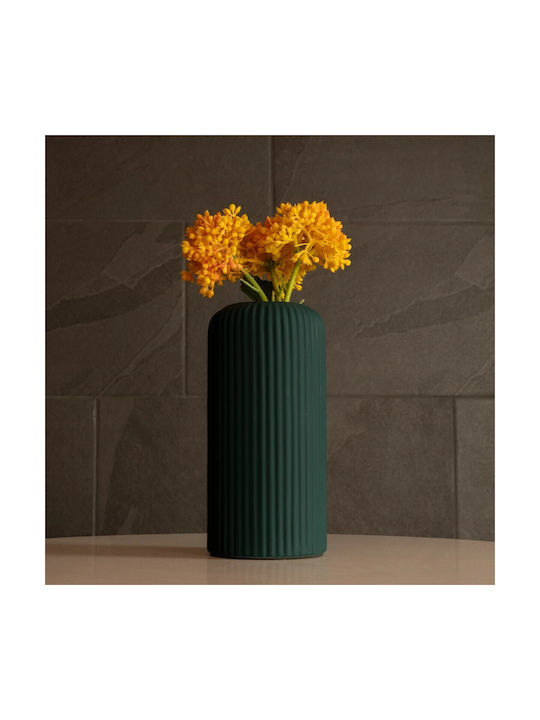 GloboStar Decorative Vase Artificial Garden Kuta Green 10x10x20cm