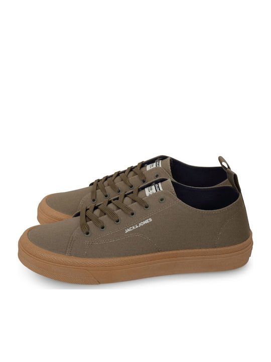 Jack & Jones Ανδρικά Sneakers Λαδί