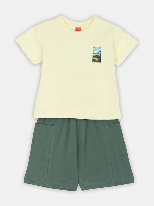 Joyce Kinder-Set mit Shorts Sommer 2Stück Yellow