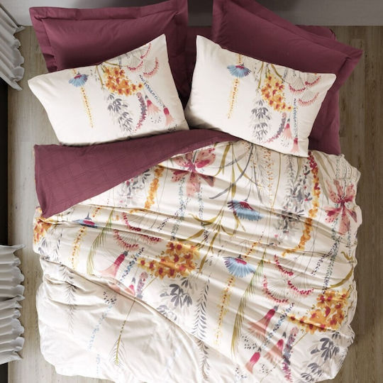 Cottonbox Set Double 200x220 Claret Red