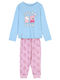 Arnetta Детска пижама Зимна Sky blue/pink