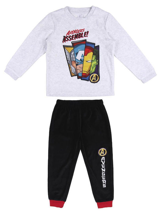 Arnetta Pijama pentru copii De iarnă Din bumbac Gray