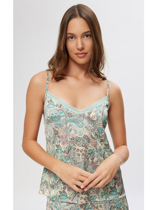 Minerva Summer Women's Pyjama Top Turquoise