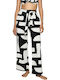 Triumph Sommer Damen Pyjama-Hose Black-White