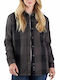 Damen Schwarz Overshirt
