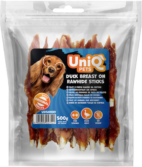 Uniq Лакомства на пръчка за Кучета с Патица 500gr