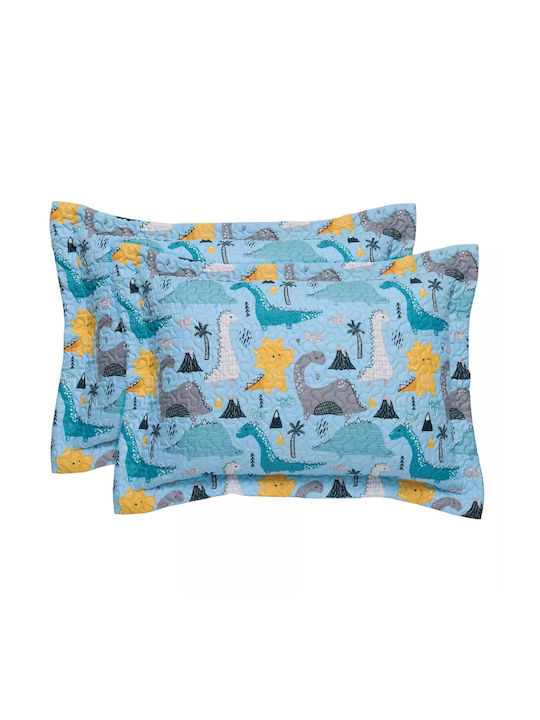 Das Home Cute Dinos Детски калъфи за възглавници 50x70бр Blue, Grey Das Home Cute Dinos Детски калъфи за възглавници 50x70бр Blue, Grey