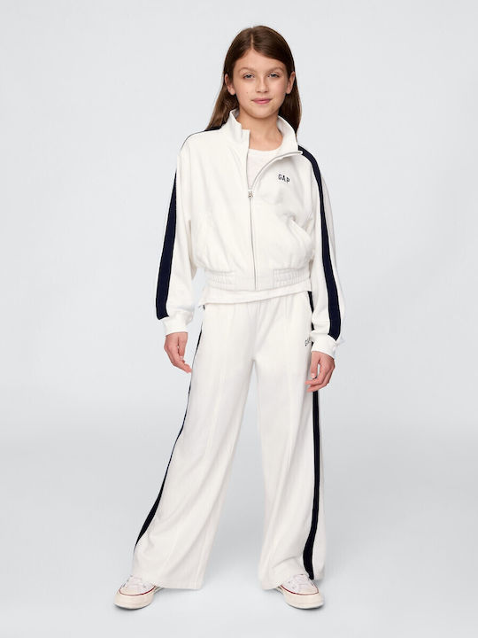 GAP Παιδικό Παντελόνι Φόρμας Off White Logo