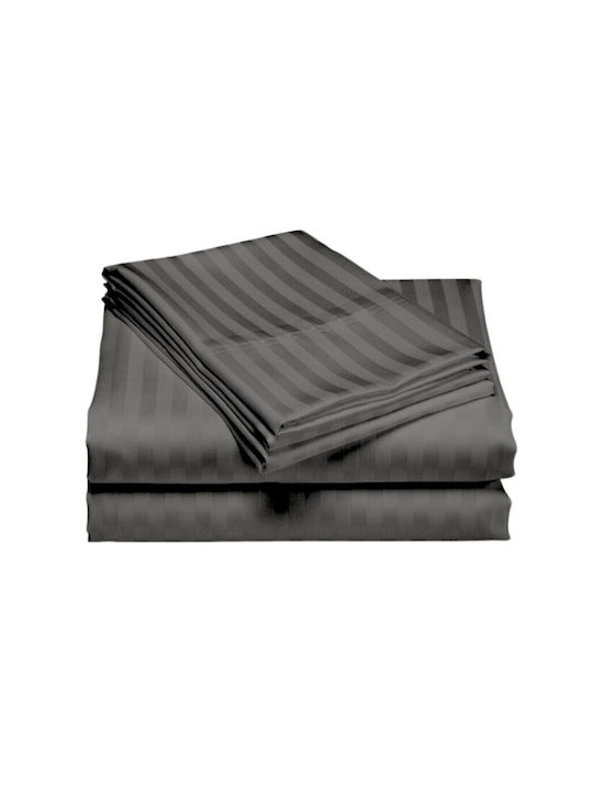 Pucioasa Bettbezug Baumwolle Doppelbett 200x220 Anthracite Gray