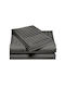 Pucioasa Set Husă de Pilotă Bumbac Single cu Față de Pernă 160x220 Anthracite Gray