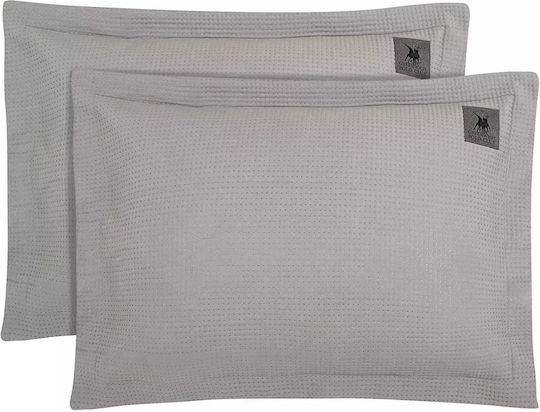 Greenwich Polo Club 3496 Set Față de Pernă Oxford Gri 50x70cm.