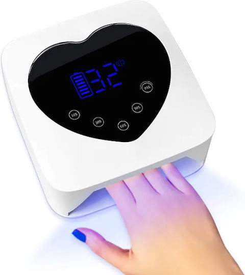 Wiederaufladbar Nageltrockner UV / LED Batteriebetrieben 72W Weiß