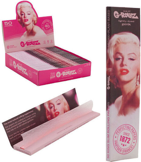 G-Rollz Листчета за свиване на цигари Slim King Size 50 листове 50бр