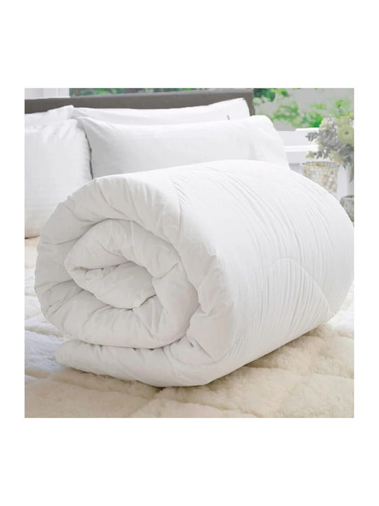 Pucioasa Husă de pătură De Lână Dublu 200x215cm Alb 600 g/mp²Gsm
