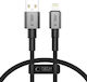 Tech-Protect Ultraboost Dna USB-A to Lightning Cable 12W Γκρι 0.25m