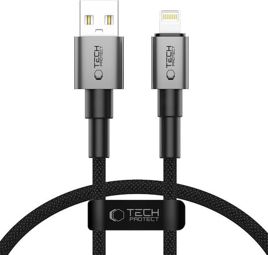 Tech-Protect Ultraboost Dna USB-A to Lightning Cable 12W Γκρι 0.25m