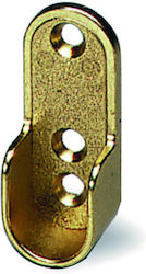 Colier oval pentru țeavă 30x15mm alamă 2 bucăți