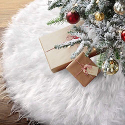 Weihnachtsbaum-Schürze Weiß mit Pelz-Textur Weihnachtsbaum-Schürze Weiß mit Pelz-Textur