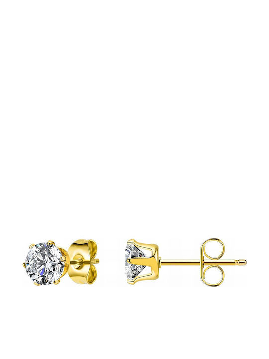 Celestria Earrings made of Steel Gold Plated with Stones