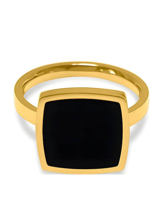 Celestria Damen Ring aus Stahl Vergoldet