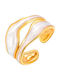 Celestria Damen Ring aus Stahl Vergoldet